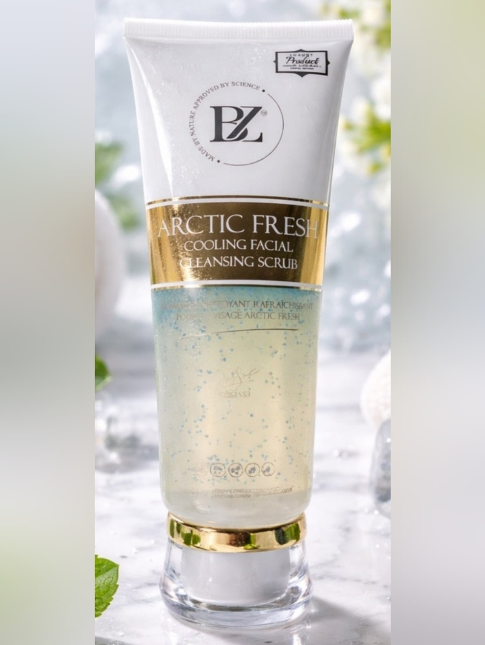 Below Zero Arctic Fresh Cooling Facial Cleansing Scrub - White & Clear